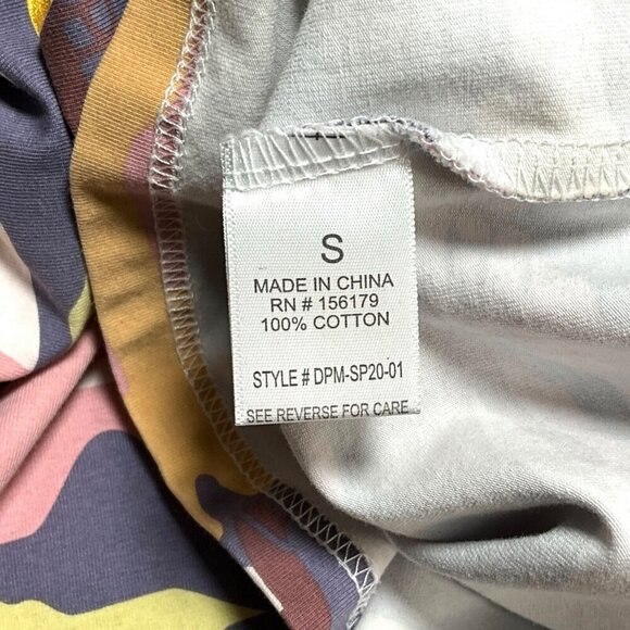 DOPE Camo Flock & Foil Tee Shirt Multicolor Size S Short Sleeve 100% Cotton - Picture 7 of 8